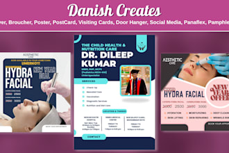 design unique poster, brochure and flyer