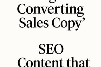 expert copywriter for sales and SEO content