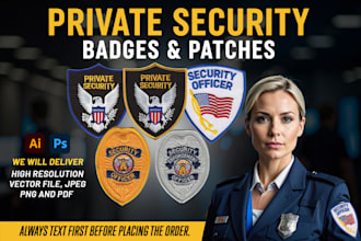 do badges, patches for private security companies