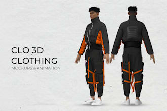 do realistics 3d apparel clothing fashion in clo 3d