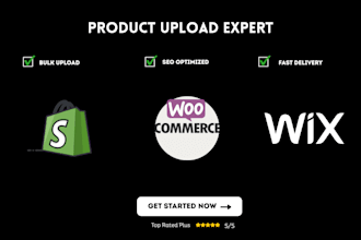 upload products to your shopify, woocommerce, or wix store