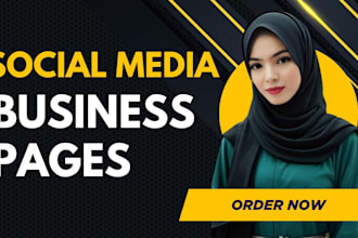 create and professionally set up facebook, instagram, and youtube accounts