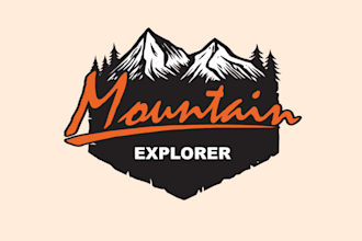 make mountain outdoor camping hiking vintage adventure logo