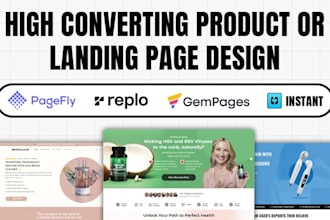 build one product store,shopify store, dropshipping, pagefly, replo, gempages