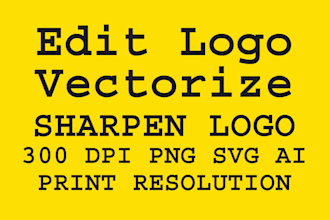 vectorize logo, cleanup image, redraw, recreate, remove background png, svg, ai