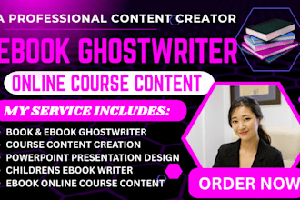ghostwrite ebook online course course creation amazon kindle ebook self help