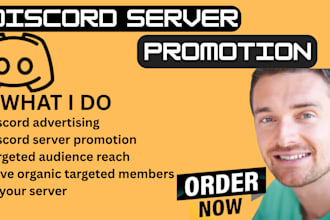 promote and boos discord server to gain organic members nft promotion