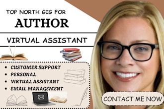 be your virtual assistant for author customer support and email management