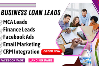 generate mca leads business sales loan leads equipment finance lead facebook ads