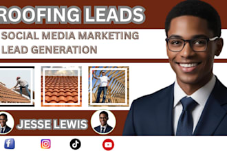 generate hot exclusive roofing leads via facebook instagram google ads campaign