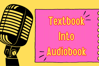 narrate your textbook into a clear audiobook