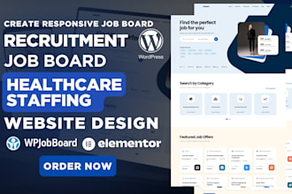 build recruitment, home care, medical, job board, healthcare staffing website