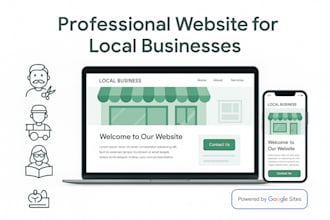 build a clean google sites website for local businesses