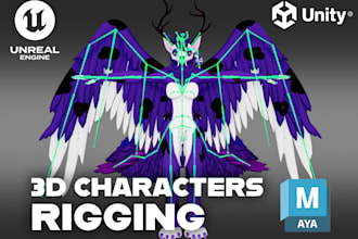 teach you how to rig a 3d character for ue and unity in maya
