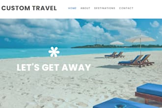 build wordpress travel agency tour booking website
