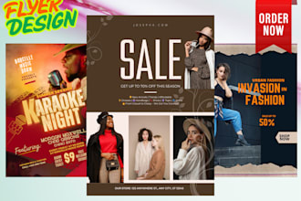 do business oriented professional flyer and brochure designs