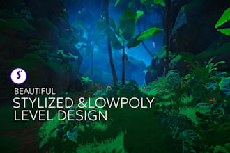 design stylised and lowpoly unity 3d game environment