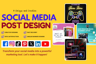 design social media post, instagram post, facebook post ads fb ads, banner ads