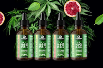 do cbd, vape, hemp oil, protein, cannabis label design, supplements label design
