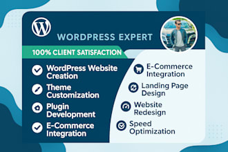 build modern fully responsive SEO friendly wordpress site with elementor or divi