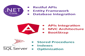 develop a secure and scalable asp dot net core web application with web API
