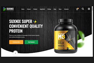 design nutraceutical website peptides private label supplement shopify website