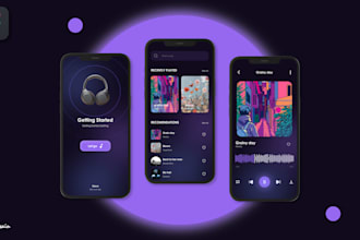 develop a custom music and podcast streaming app for android and ios