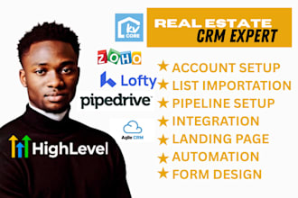 setup and automate your real estate CRM kvcore lofty gohighlevel boldtrail CRM