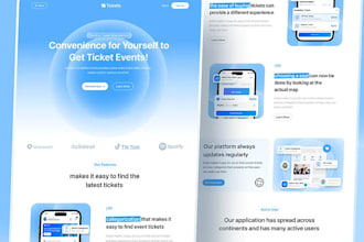 build event ticket selling website event planner website
