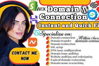 connect domain to shopify, godaddy domain to squarespace, fix dns in systeme io