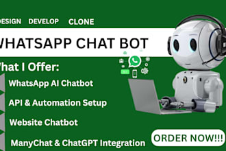 build a whatsapp ai chatbot with many chat and api integration