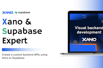 build web application using xano supabase weweb bubble