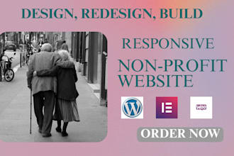 design a professional nonprofit, charity or ngo website using wordpress