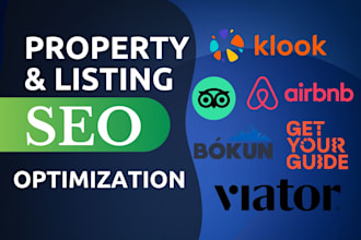list and optimize tripadvisor, getyourguide, klook, bokun, airbnb listing SEO