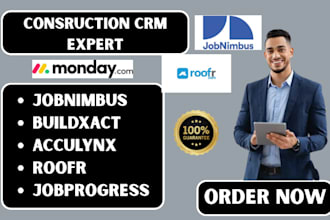 do roofing crm jobnimbus roofr acculynx builderprime  jobprogress procore monday