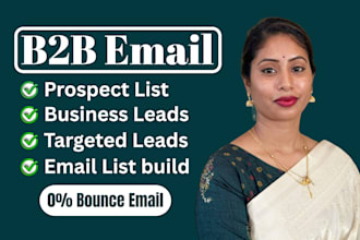 build b2b linkedin lead generation email list for any business
