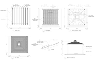 create deck, pergola, patio and porch permit drawings