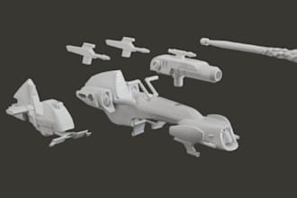 edit fix modify repair prepare stl files 3d model for 3d printing or prototype