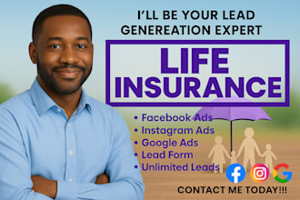 life insurance leads life insurance facebook ads insurance google ads video ads