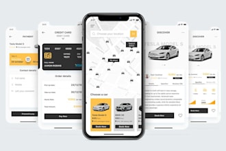develop car marketplace app, car dealership app, car rental app, car auction app