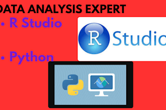 expertly do r studio, python, and data analysis tasks