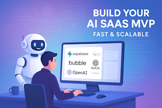 develop bubble io, ai saas, mvp, ai website, n8n automation vo, next js supabase