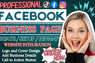 do facebook business page create and setup, social media page setup, ads account