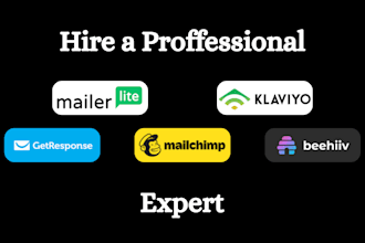 setup your mailerlite, klaviyo, beehiiv, getresponse account with automations