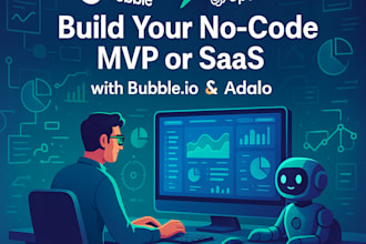 design bubble website, saas, bubble app developer, mvp, adalo web app, bubble io