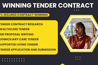 bid uk tender contract tender writing cleaning dom care supported living tender