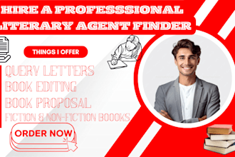 find literary agent for book manuscript rewrite query letter secure publishing