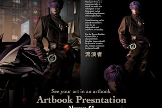 present your art in a professional artbook format