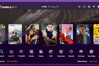 develop android tv dashboard, ott app, iptv app, admin panel