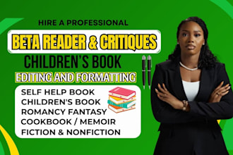beta read, edit your book and ebook, nonfiction or self help book